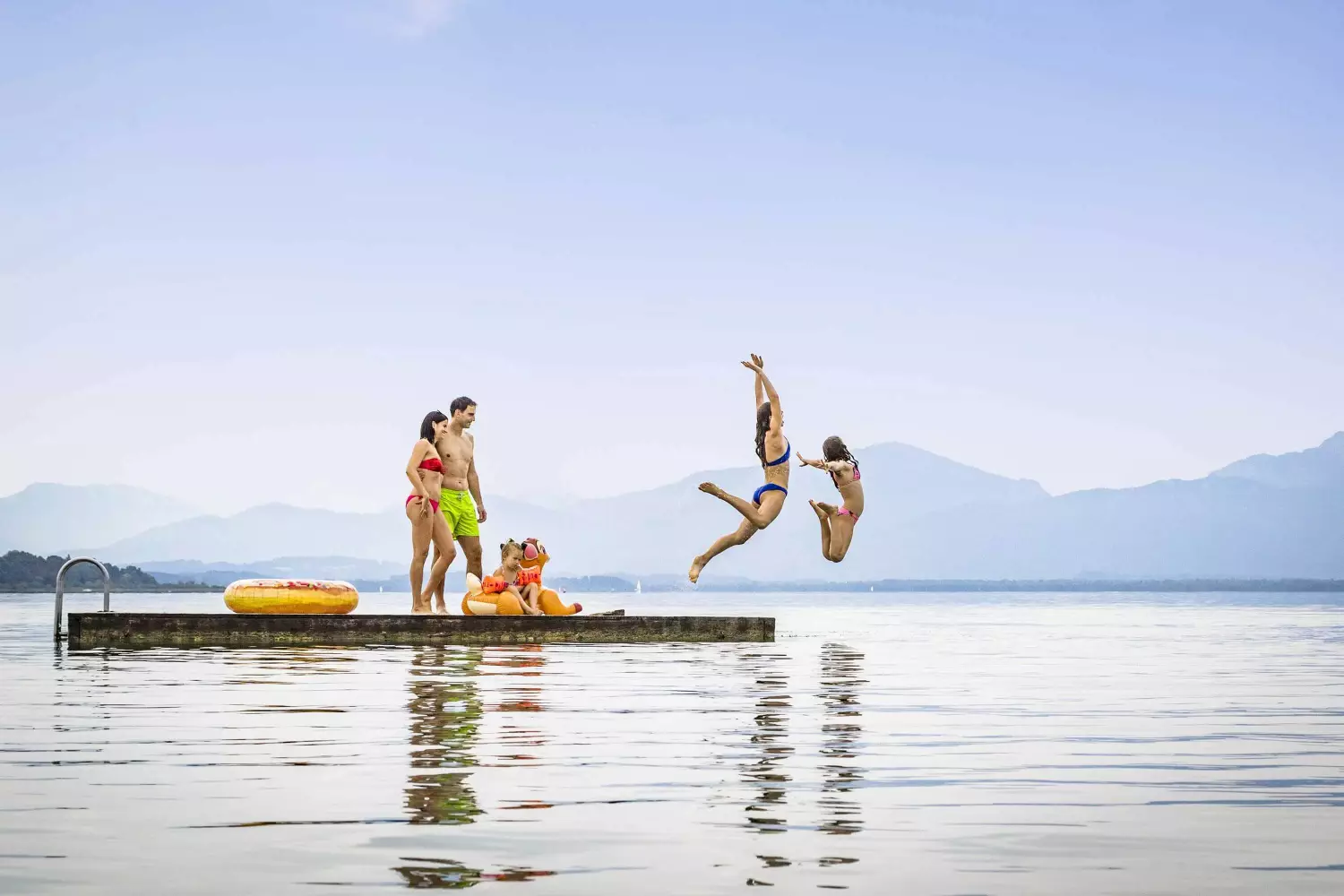 Chiemsee Naturbadeseen Chiemgau Segeln Bootfahren